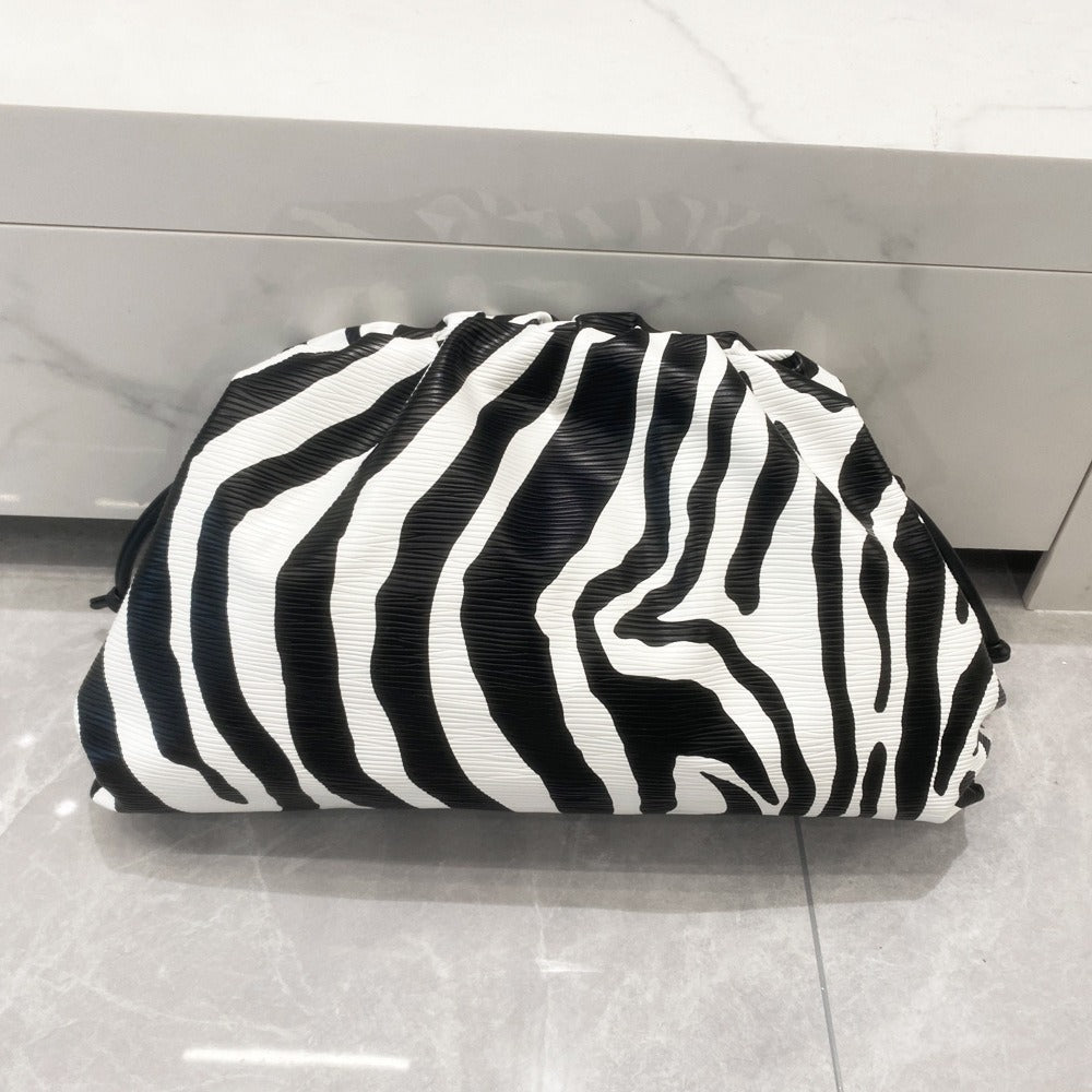 Cloud Bag Zebra Pattern Single Shoulder Crossbody Bag Small Bag Handheld Banquet Bag