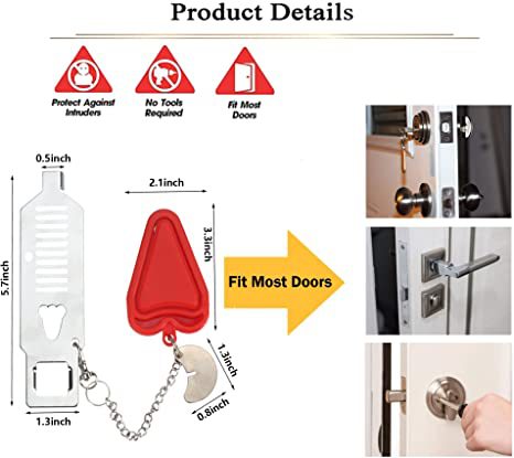 Travel Anti-Theft Door Block Portable Lock Top Door Lock Door Lock Portable Door Lock