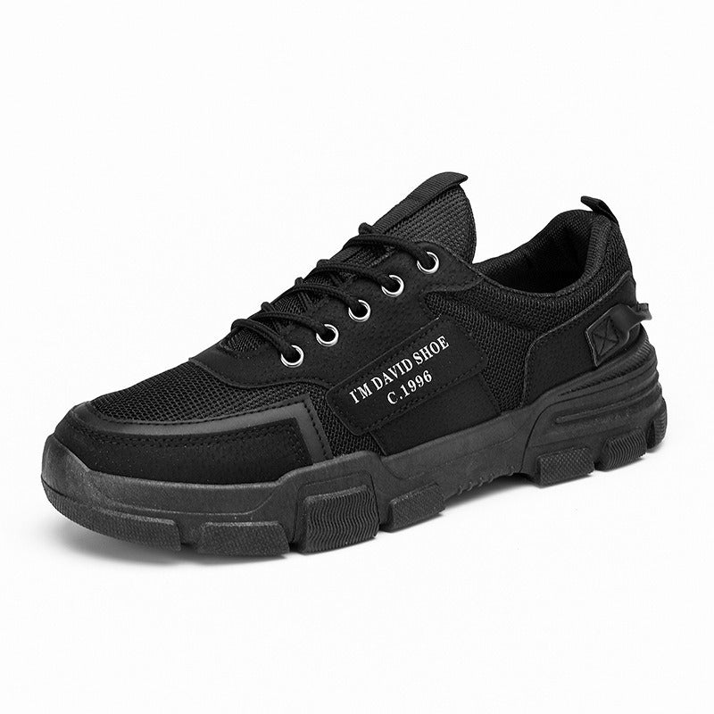 Lightweight and durable workwear, black board shoes for work, sports, leisure, breathable men's shoes