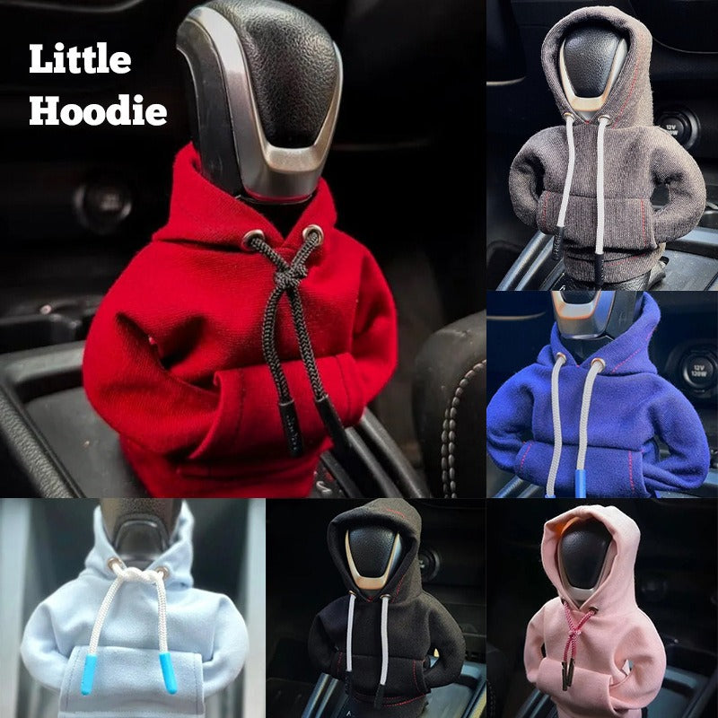 Automotive Interior Accessories Fashionable Hooded Shirt Shift Knobs Mini Hoodie Car Gear Shift Cover