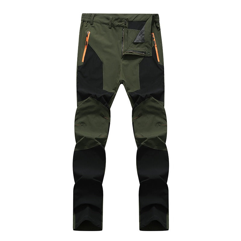 Men's Summer Lightweight, Breathable, Waterproof, Elastic Foreign Trade Mountaineering Pants Colored Quick Drying Pants