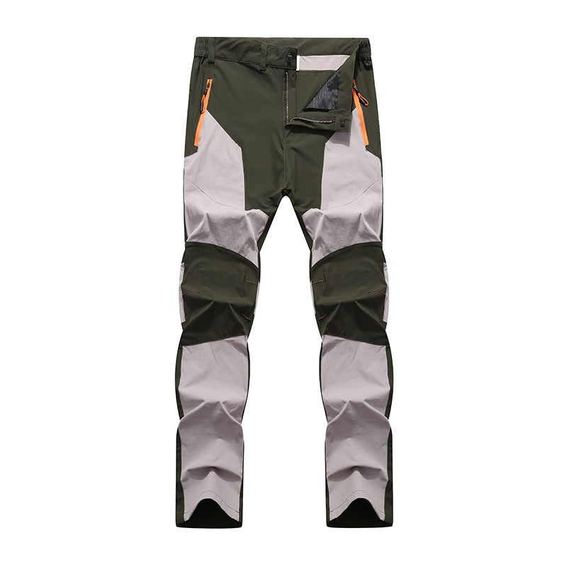 Men's Summer Lightweight, Breathable, Waterproof, Elastic Foreign Trade Mountaineering Pants Colored Quick Drying Pants