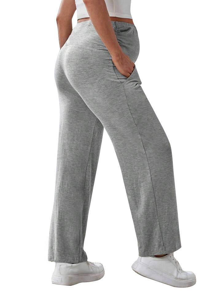 New Women's Pregnant Women's Straight Tube Pants with Loose Buckle Adjustment and Large Size Women's Pregnant Women's Pants