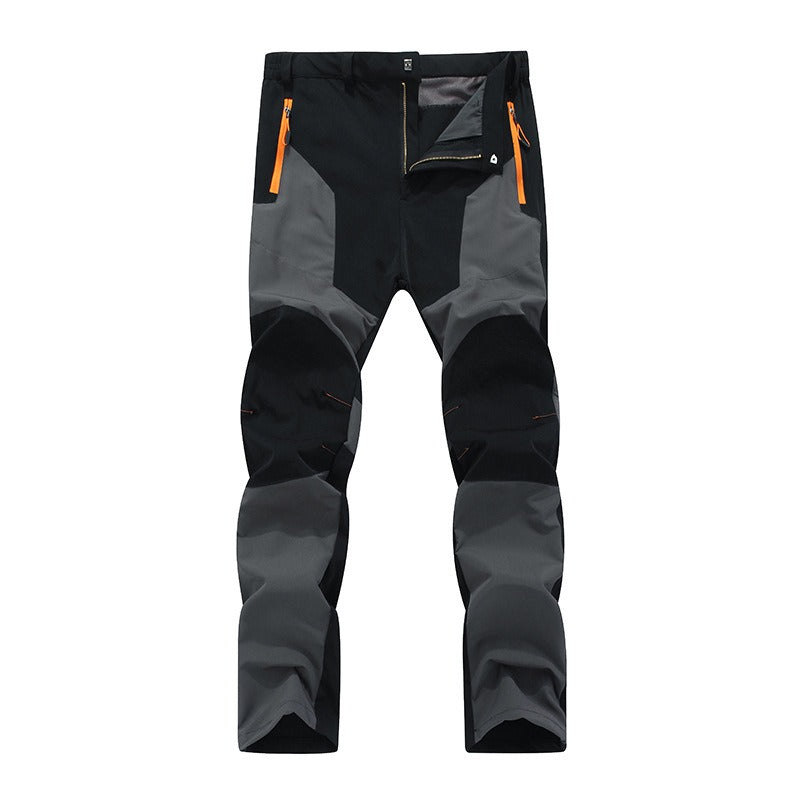 Men's Summer Lightweight, Breathable, Waterproof, Elastic Foreign Trade Mountaineering Pants Colored Quick Drying Pants