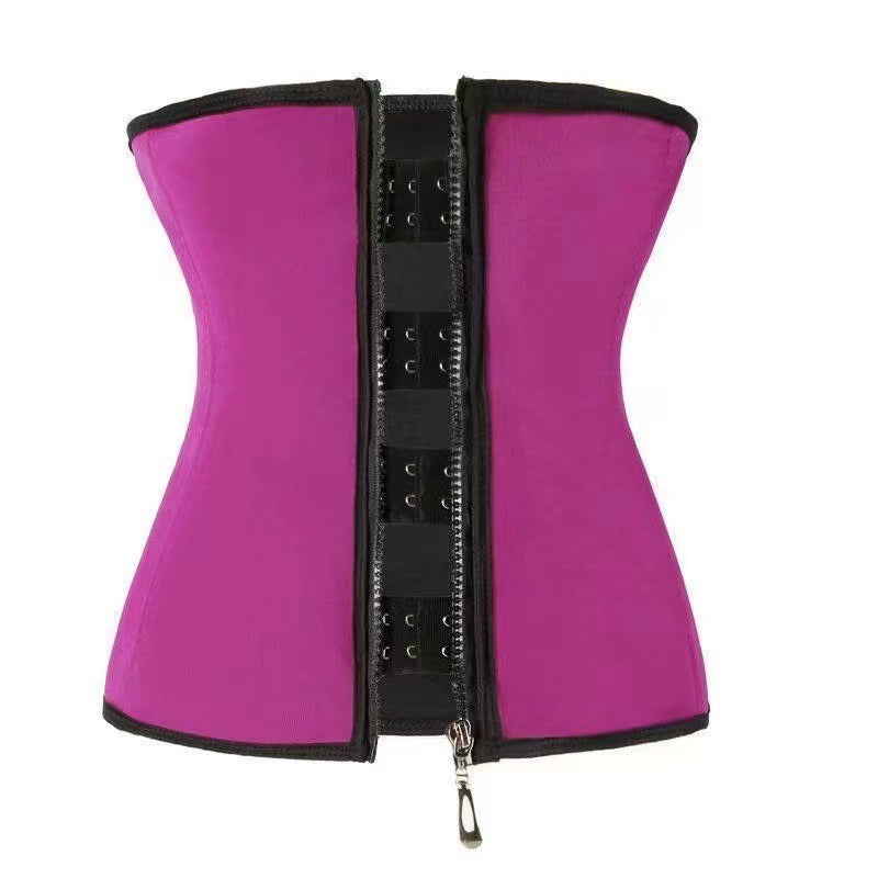 Waist belt, waist tightening, and body shaping clothing, buttoned waist closure, waist tightening, and waist training